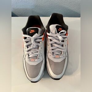 NIKE Air Max Men’s Size #10 NEW Gray Black Orange Sneakers